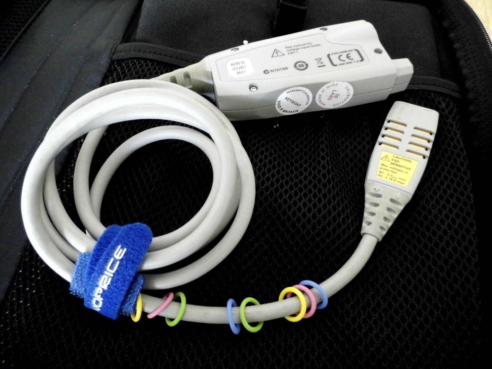 Agilent N2801A 20 GHz InfiniiMax III Series probe amplifier Keysight cal 8/2021 Agilent N2801A 20 GHz InfiniiMax III Series probe amplifier Keysight cal 8/2021